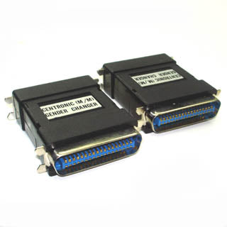 GENDER CHANGER 36M/36M CENTRONIC PLASTIC CASING STD BLK
