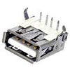 USB CONN A FEM PCRA SHIELDED BLK {{