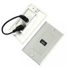 WALL PLATE USB A FEM PIGTAIL PLASTIC