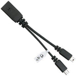 USB ADAPTER MINI B FEMALE-2XMINI B MALE 6INCH