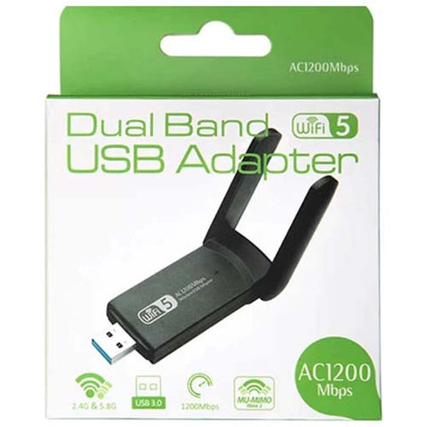 USB WIFI ADAPTER AC1200 2.4G/5G ANTENNA DONGLE USB 3.0 DUAL BAND