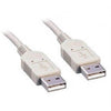 USB CABLE 2.0 A-A MALE/MALE 6FT GREY