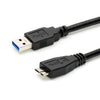USB CABLE 3.0 A-MICRO B 3.0 M/M 6FT BLACK