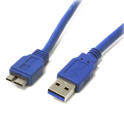 USB CABLE 3.0 A-MICRO B 3.0 M/M 10FT BLUE