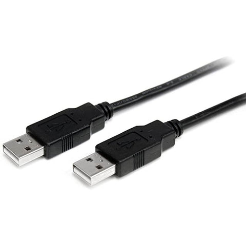 USB CABLE A-A MALE/MALE 3FT BLK USB 2.0