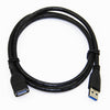USB CABLE A-A MALE/FEM 10FT BLK
