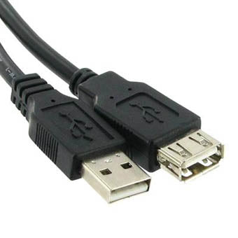 USB CABLE A-A MALE/FEM 10FT BLK 3 METER HIGH SPEED 12MBPS
