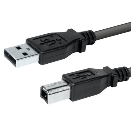 USB CABLE A-B MALE/MALE 6FT BLK 2.0 SHLD