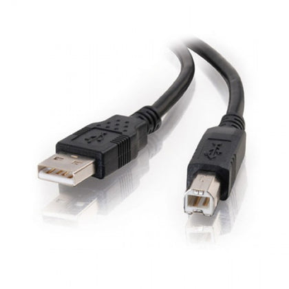 USB CABLE A-B MALE/MALE 3FT BLK 2.0 SHLD