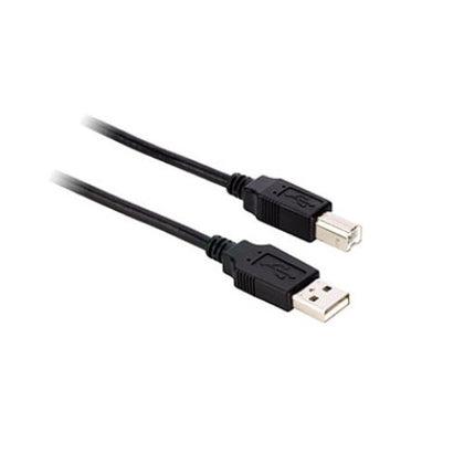 USB CABLE A-B MALE/MALE 10FT BLK 2.0 SHLD