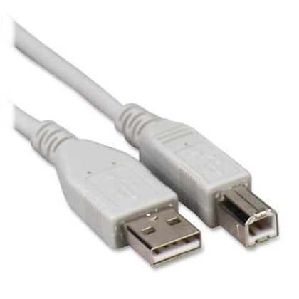USB CABLE A-B MALE/MALE 10FT GRY VERSION 2.0