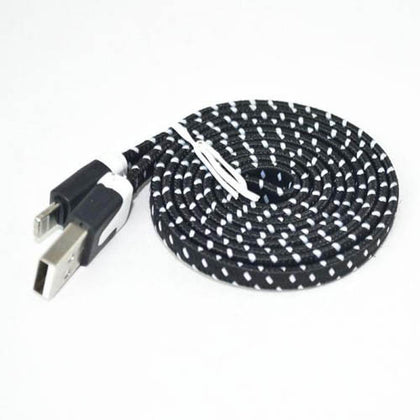 USB CABLE A MALE TO LIGHTNING 8P 6FT FLT ASSORTED COLORS