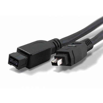FIREWIRE CABLE 9M-4M 6FT BLACK