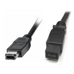 FIREWIRE CABLE 9M-6M 6FT BLACK