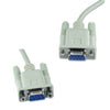 SERIAL CABLE DB9F/F 6FT STRAIGHT GREY
