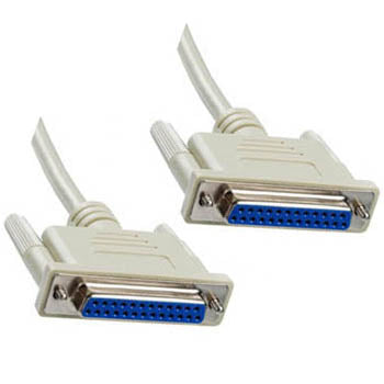 SERIAL CABLE DB25F/F 6FT STRAIGHT