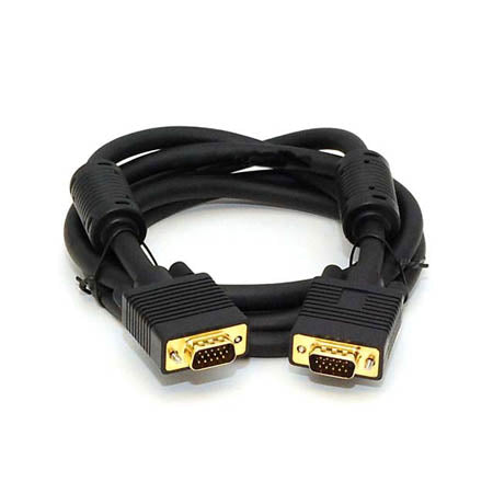 VGA CABLE DBHD15M/M 6FT BLACK GOLD PLATED