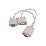 VGA EXT CABLE DBHD15M/HD15FX2 BEIGE 1FT