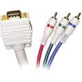 COMPONENT VIDEO CABLE TO VGA 6FT DB15HD MALE TO 3XRCA MALE