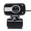 WEBCAM USB 480P WITH MIC BLACK 2 LIGHTS STAND AND CLIP