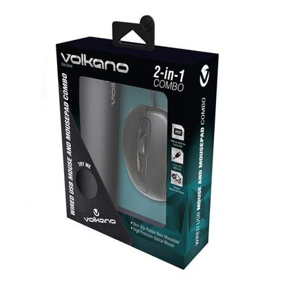 MOUSE OPTICAL SCROLL WITH USB & MOUSE-PAD BLK