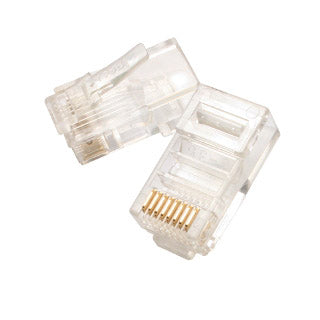 MODULAR PLUG 8P8C STR CAT5E RND