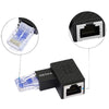 RJ45 8P8C PLUG/JACK RIGHT ANGLE ADAPTER CAT5/6 RIGHT SIDE