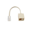 MODULAR ADAPTER RJ45 MALE- RJ11 FEMALE 6P4C BEIGE