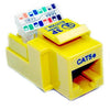 KEYSTONE JACK CAT5E YEL TOOLLESS