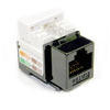 KEYSTONE JACK CAT5E BLK 110 90DEG