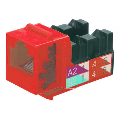 KEYSTONE JACK CAT6 RED 110