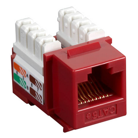 KEYSTONE JACK CAT5E RED 110