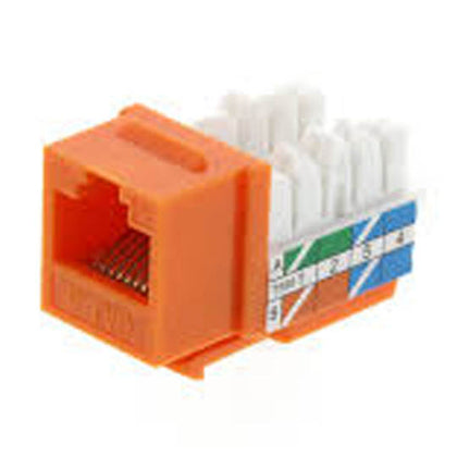 KEYSTONE JACK CAT5E ORANGE 110