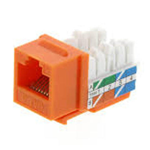 KEYSTONE JACK CAT5E ORANGE 110