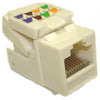 KEYSTONE JACK CAT6 WHT TOOLLESS SLIM BODY