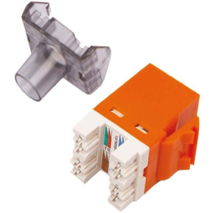 KEYSTONE JACK CAT6 ORG 110 18 DEG
