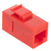 KEYSTONE COUPLER CAT6 RED JK-JK