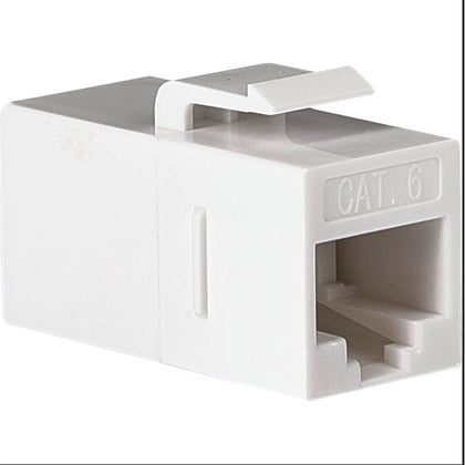 KEYSTONE COUPLER CAT5E/6 WHT JK-JK