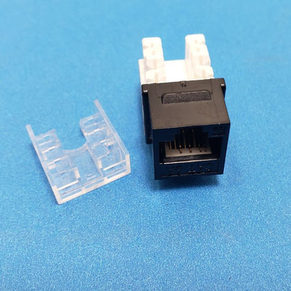 KEYSTONE JACK CAT6A BLK 110 90DEG