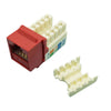 KEYSTONE JACK CAT6A RED 110 90DEG