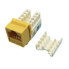 KEYSTONE JACK CAT6A YEL 110 90DEG