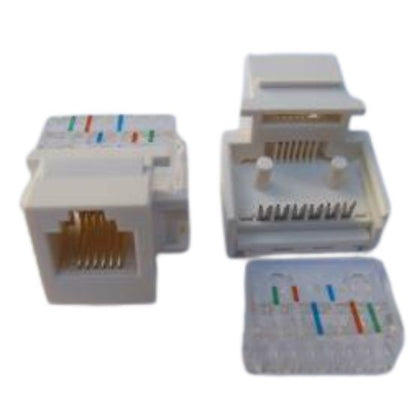 KEYSTONE JACK CAT3 WHT TOOLLESS