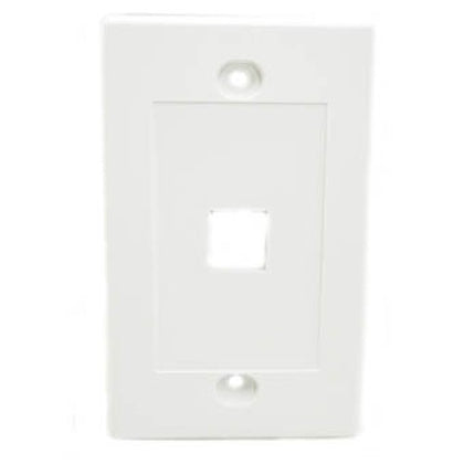 WALL PLATE 1PORT WHITE DESIGN