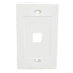 WALL PLATE 1PORT WHITE DESIGN