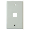 WALL PLATE 1PORT WHITE