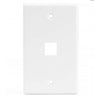 WALL PLATE 1PORT WHITE