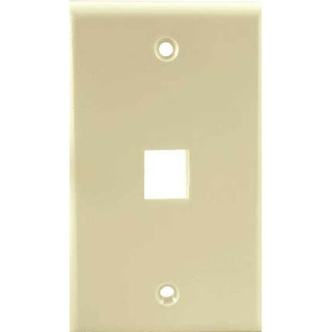 WALL PLATE 1PORT IVORY