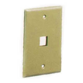 WALL PLATE 1PORT IVORY