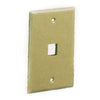 WALL PLATE 1PORT IVORY