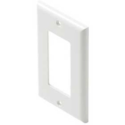 WALL PLATE DECORA ELECT 1POS WHT PLASTIC